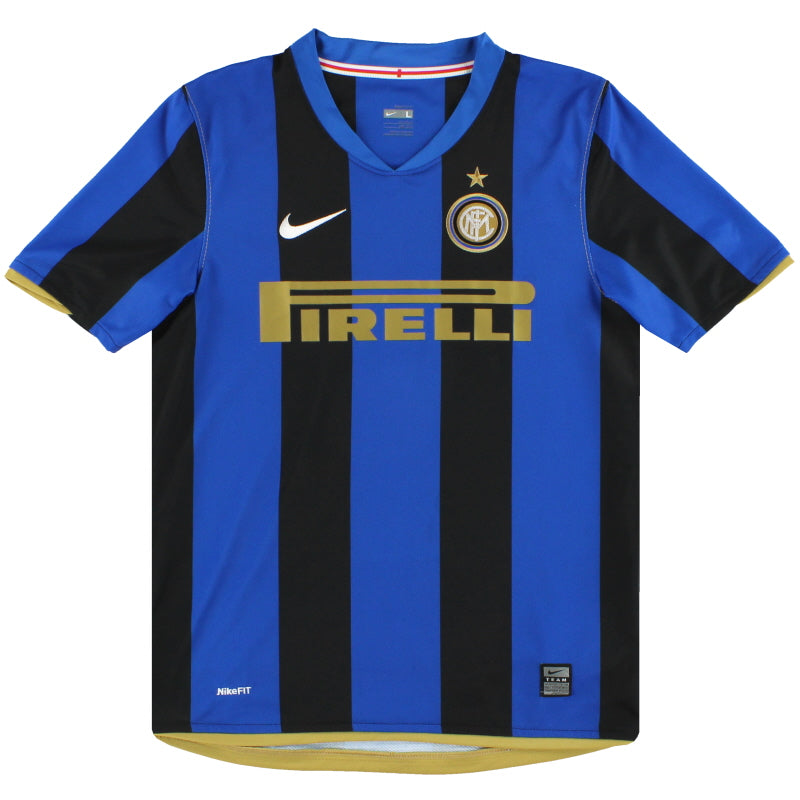2008-09 Inter Milan Nike Home Shirt L Football Shirt