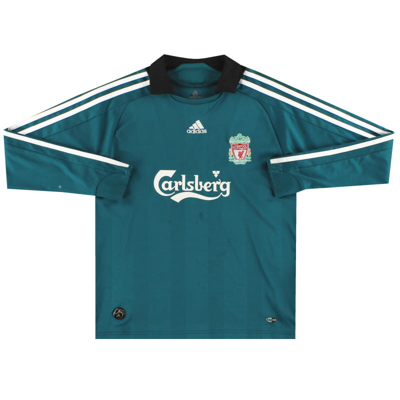 2008-09 Liverpool adidas Third Shirt L/S M.Boys Football Shirt
