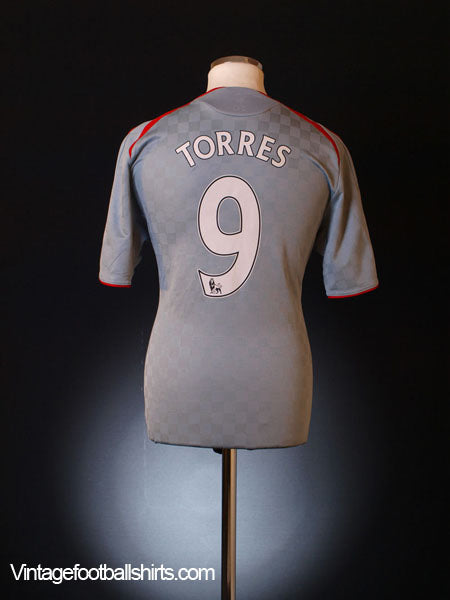 2008-09 Liverpool Away Shirt Torres #9 XL Football Shirt