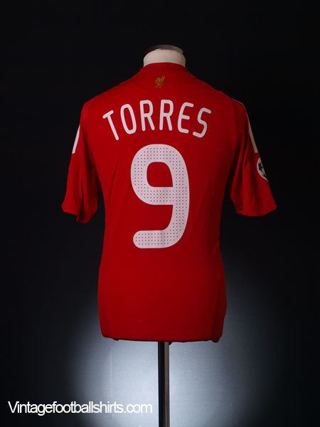 2008-09 Liverpool European Home Shirt Torres #9 S Football Shirt
