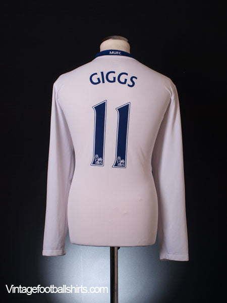 2008-09 Manchester United Away Shirt Giggs #11 L/S L Football Shirt