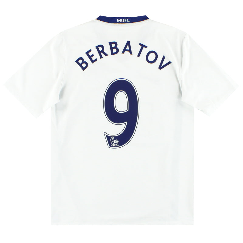 2008-09 Manchester United Nike Away Shirt Berbatov #9 *Mint* S Football Shirt