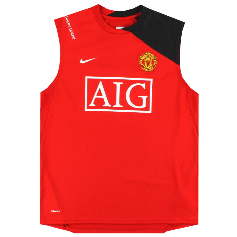 2008-09 Manchester United Nike Training Vest *Mint* M Vest