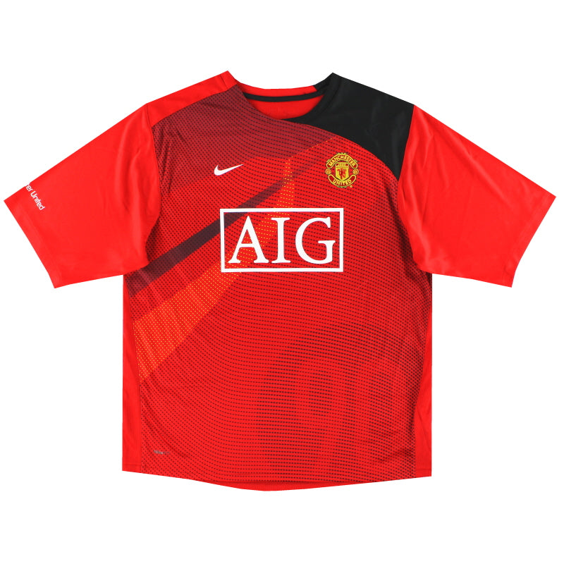 2008-09 Manchester United Nike Training Shirt *Mint* L Training Shirt