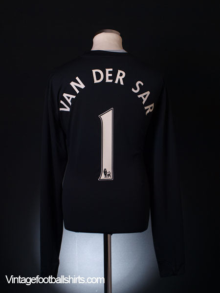2008-09 Manchester United Player Issue GK Shirt Van Der Sar #1 XXL Goalkeeper Shirt