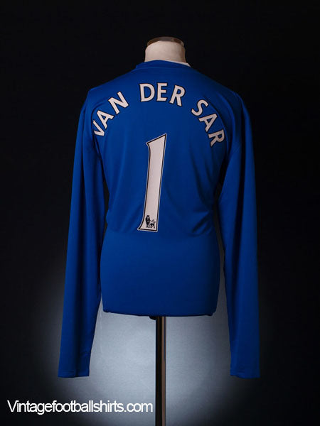 2008-09 Manchester United Player Issue Gk Shirt Van der Sar #1 Goalkeeper Shirt