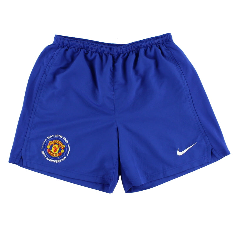 2008-09 Manchester United Nike Third Shorts *Mint* XL.Boys Football Shorts