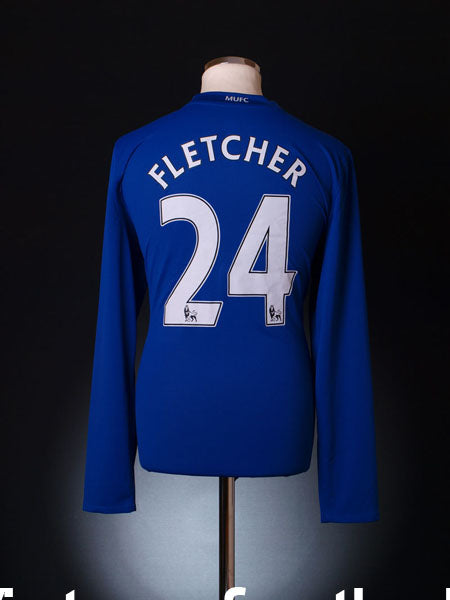 2008-09 Manchester United Shirt Fletcher #24 *BNWT* L/S L Football Shirt