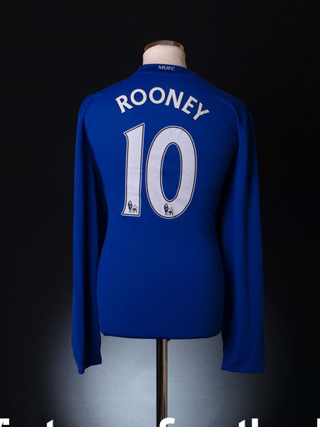 2008-09 Manchester United Third Shirt Rooney #10 *BNWT* L/S XL Football Shirt