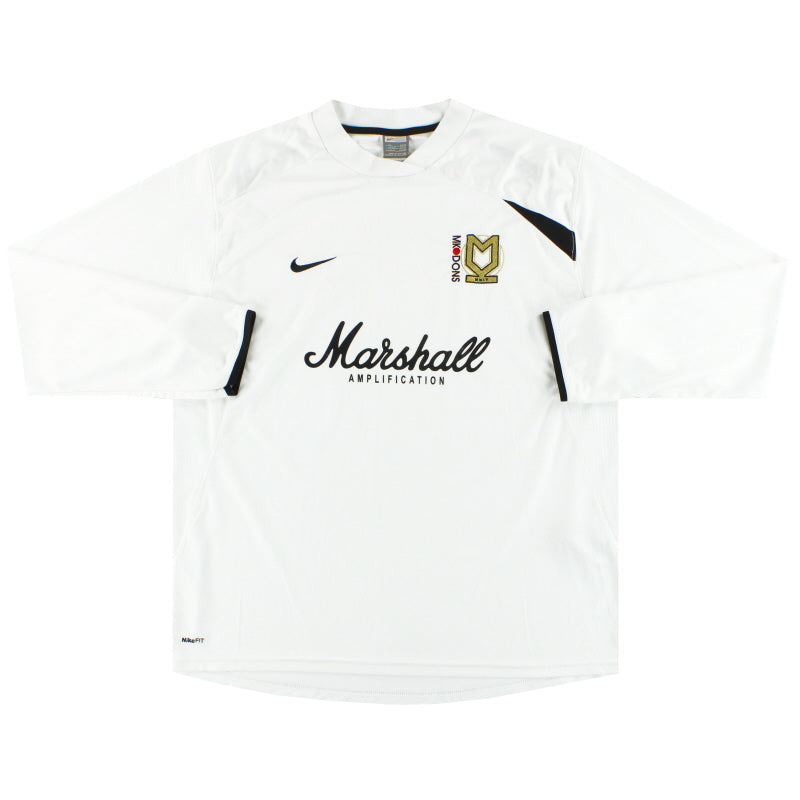 2008-09 MK Dons Nike Home Shirt L/S XL Football Shirt
