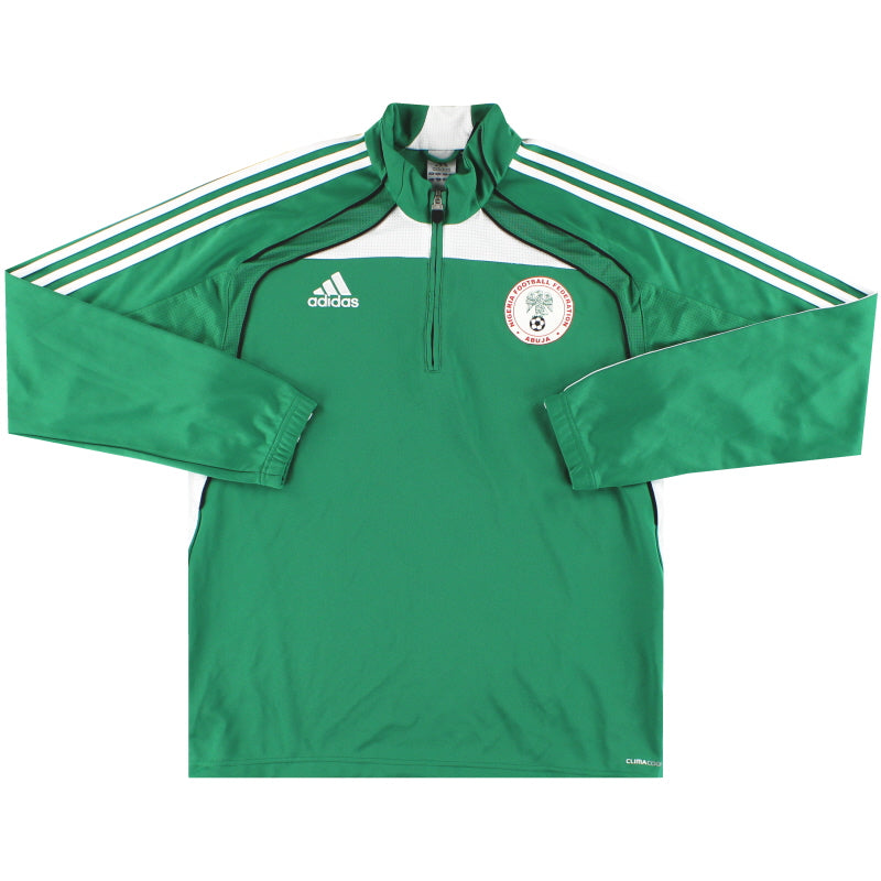 2008-09 Nigeria adidas 1/4 Zip Training Top L Football Shirt