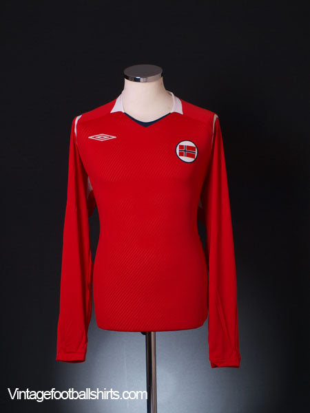 2008-09 Norway Home Shirt *BNIB* L/S Football Shirt