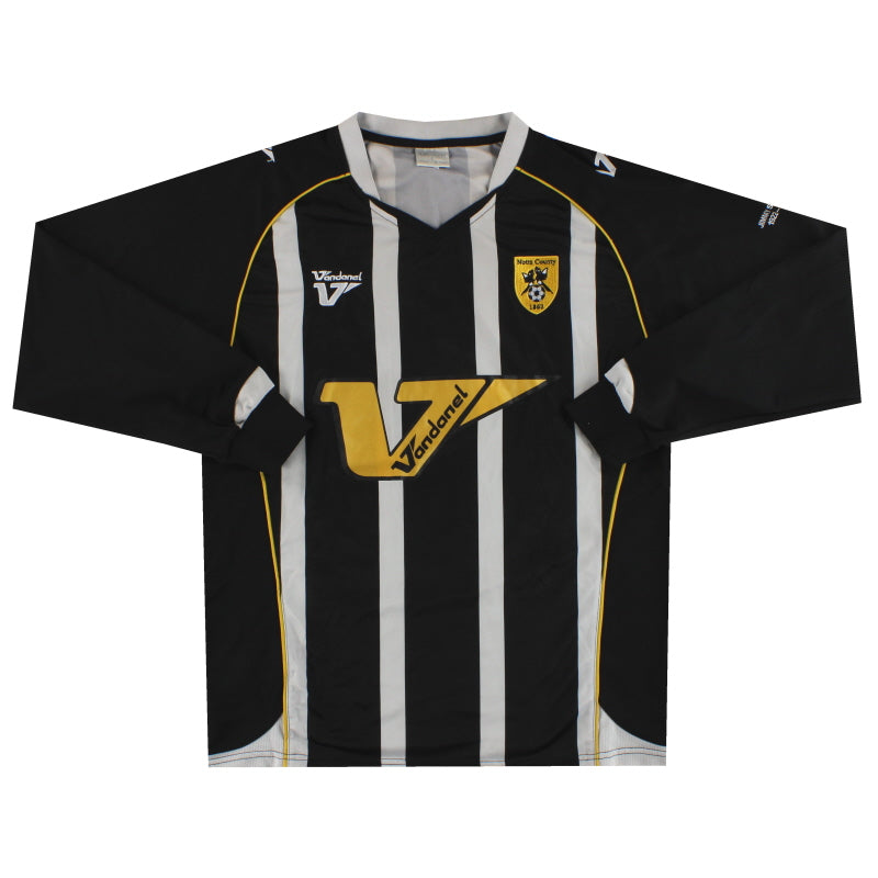 2008-09 Notts County Vandanel Home Shirt L/S L Football Shirt