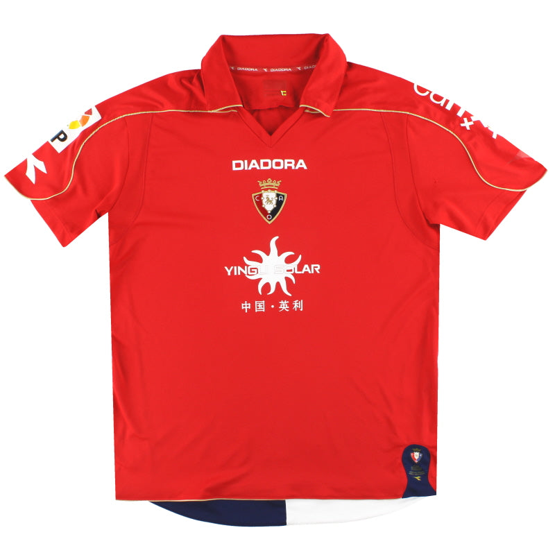 2008-09 Osasuna Diadora Home Shirt XL Football Shirt