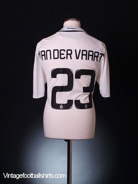 2008-09 Real Madrid Home Shirt Van Der Vaart #23 *Mint* L Football Shirt