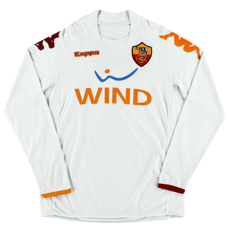 2008-09 Roma Away Shirt #7 L/S L Football Shirt