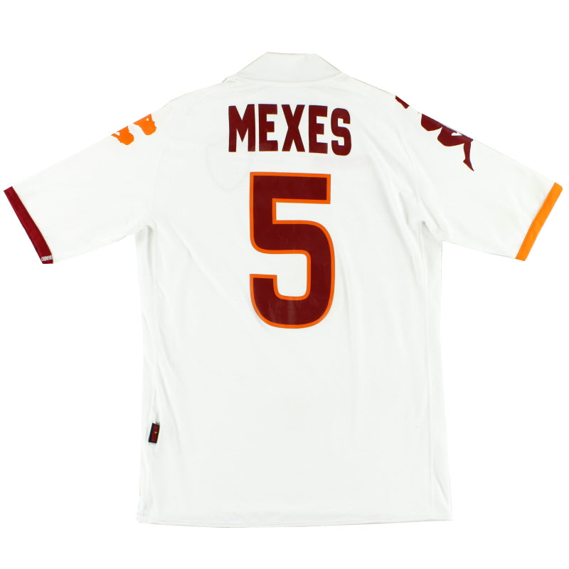 2008-09 Roma Away Shirt Mexes #5 M Football Shirt