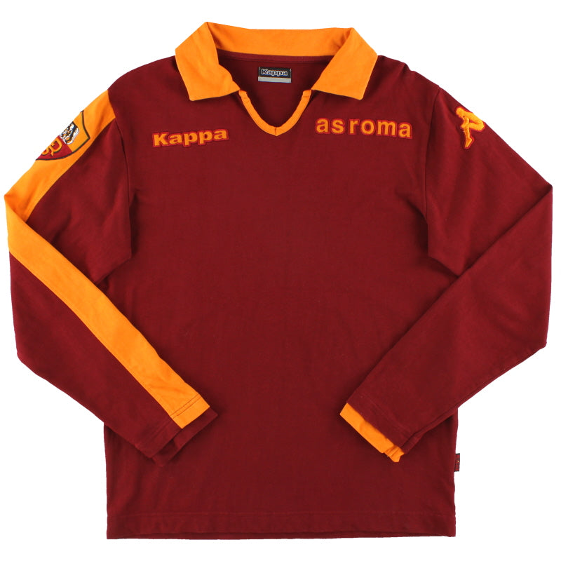 2008-09 Roma Kappa Polo Top L/S M Football Shirt