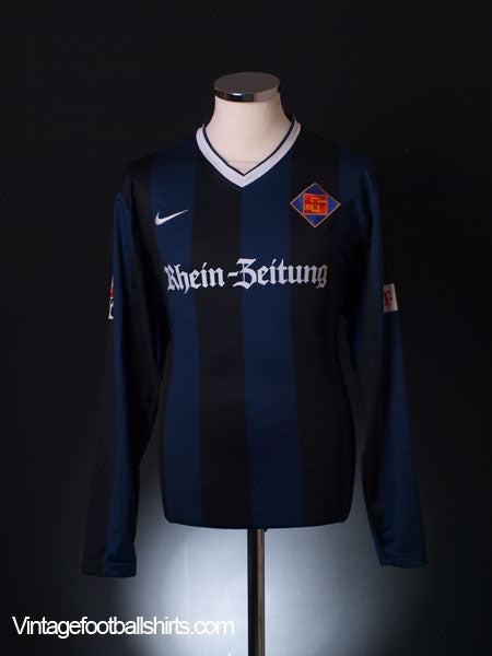 2008-09 TuS Koblenz Match Issue Home Shirt Pekturk #14 L/S L Football Shirt