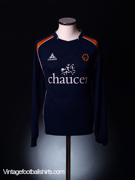 2008-09 Wolves Away Shirt L/S L Football Shirt