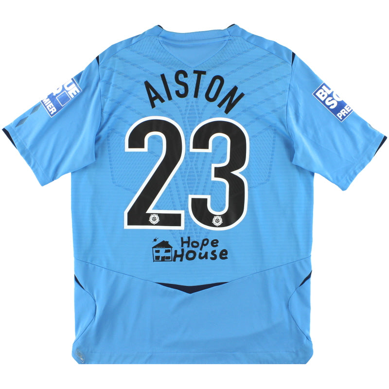 2008-09 Wrexham Match Issue Away Shirt Aiston #23 *Mint* L Football Shirt