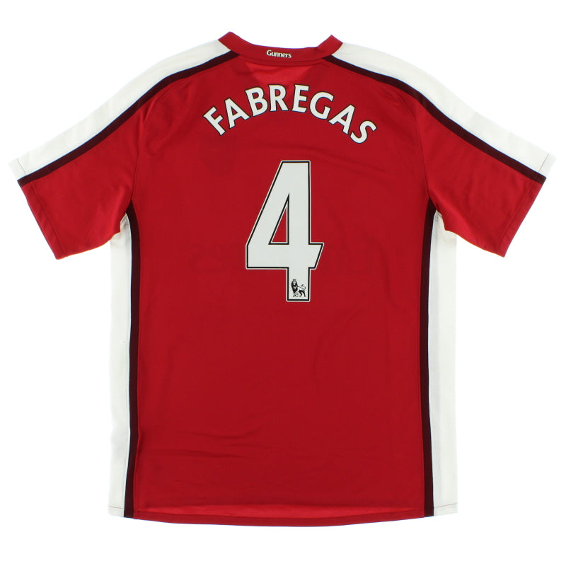 2008-10 Arsenal Home Shirt Fabregas #4 XL.Boys Football Shirt