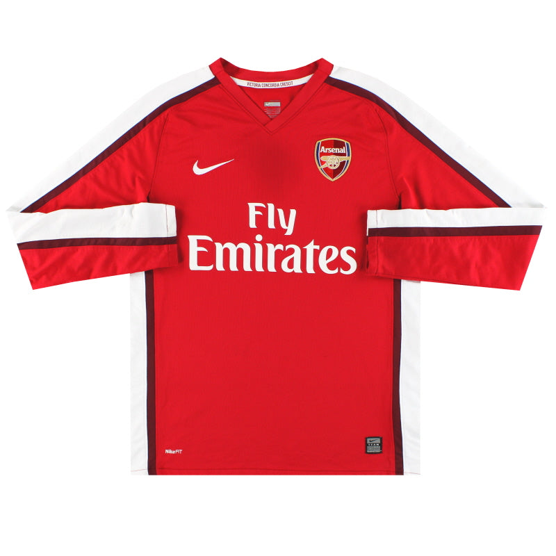2008-10 Arsenal Nike Home Shirt L/S M Football Shirt