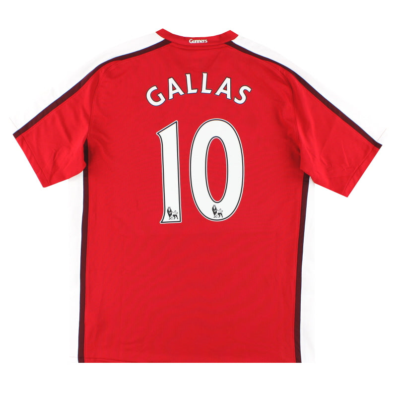 2008-10 Arsenal Nike Home Shirt Gallas #10 *Mint* L Football Shirt