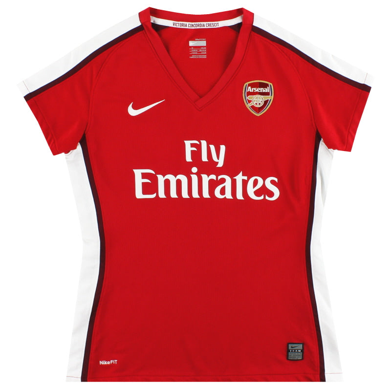 2008-10 Arsenal Nike Women's Home Shirt M Football Shirt