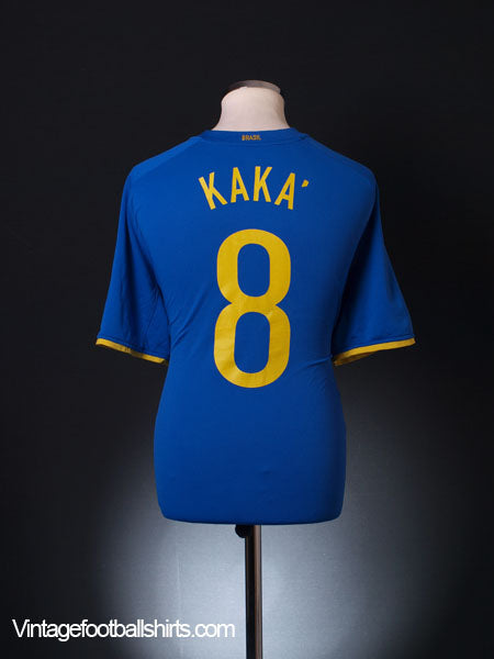 2008-10 Brazil Away Shirt Kaka #8 XL Football Shirt