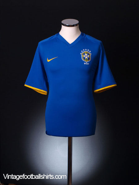 2008-10 Brazil Away Shirt L Football Shirt