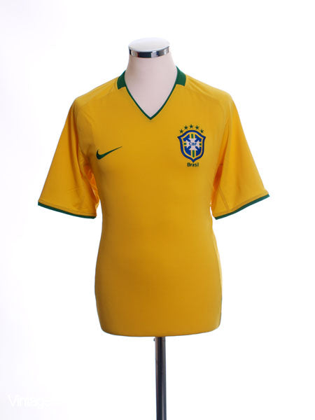 2008-10 Brazil Home Shirt S Football Shirt