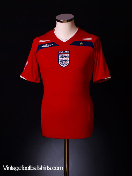 2008-10 England Away Shirt *Mint* S.Boys Football Shirt