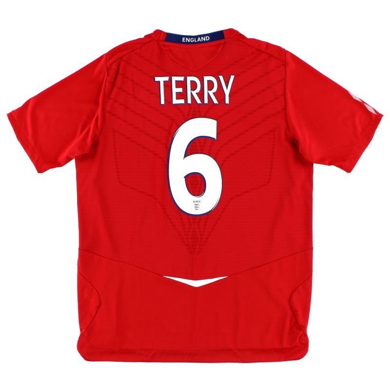 2008-10 England Away Shirt Terry #6 L Football Shirt