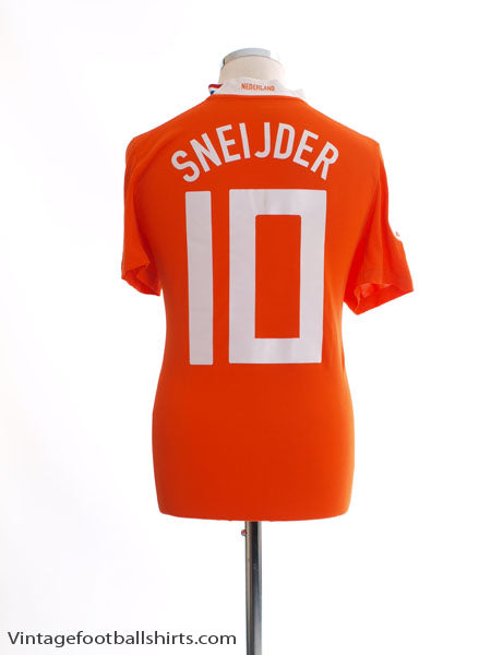 2008-10 Holland Home Shirt Sneijder #10 M Football Shirt