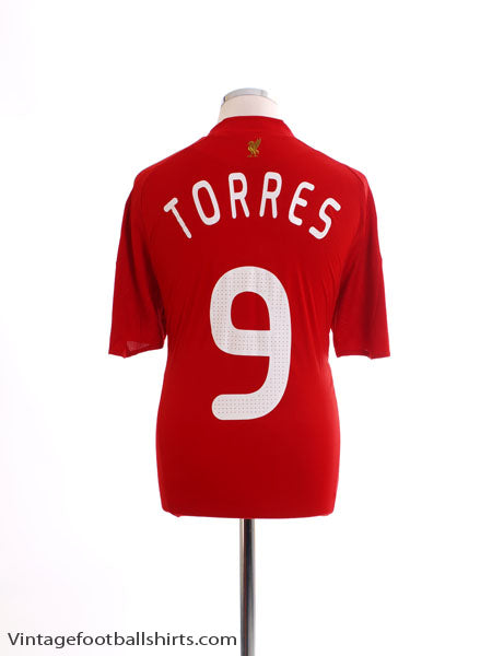 2008-10 Liverpool European Home Shirt Torres #9 L Football Shirt