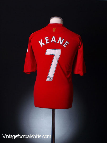 2008-10 Liverpool Home Shirt Keane #7 XL Football Shirt