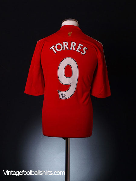 2008-10 Liverpool Home Shirt Torres #9 L.Boys Football Shirt