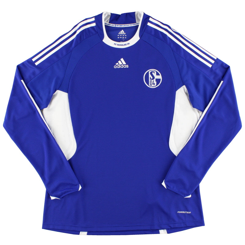 2008-10 Schalke Player Issue Home Shirt L/S XL Football Shirt