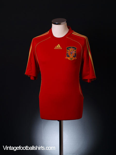 2008-10 Spain Home Shirt S Football Shirt