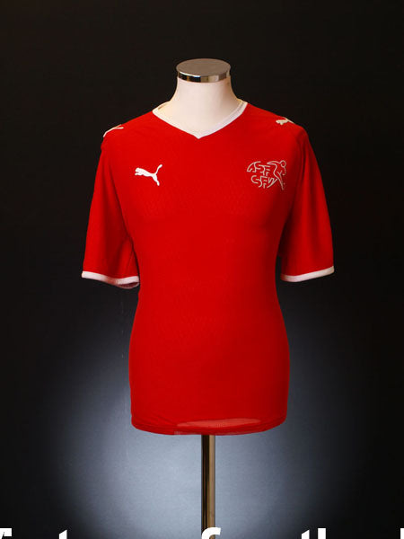 2008-10 Switzerland Home Shirt L Football Shirt