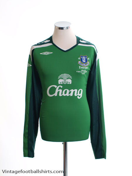 2008 Everton 'Everton V Fiorentina' Goalkeeper Shirt *Mint* XL Football Shirt