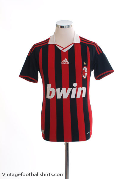 2009-10 AC Milan Home Shirt S Football Shirt