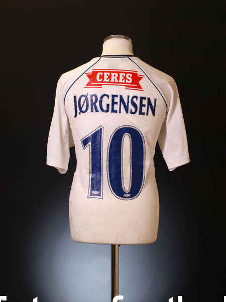 2009-10 AGF Aarhus Home Shirt Jorgensen #10 L Football Shirt