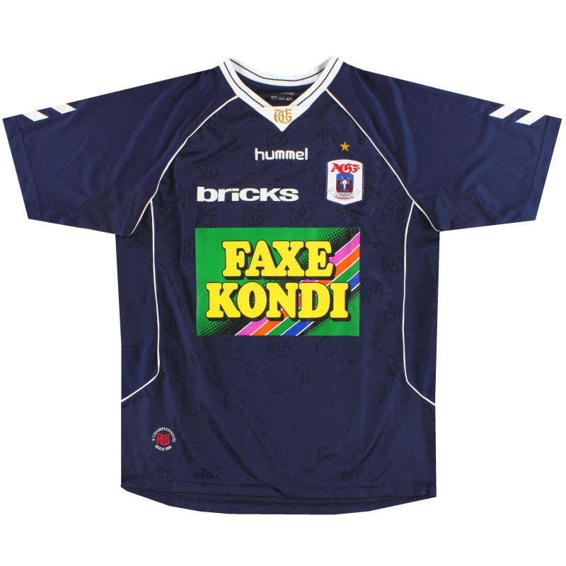 2009-10 AGF Aarhus Hummel Away Shirt XL Football Shirt