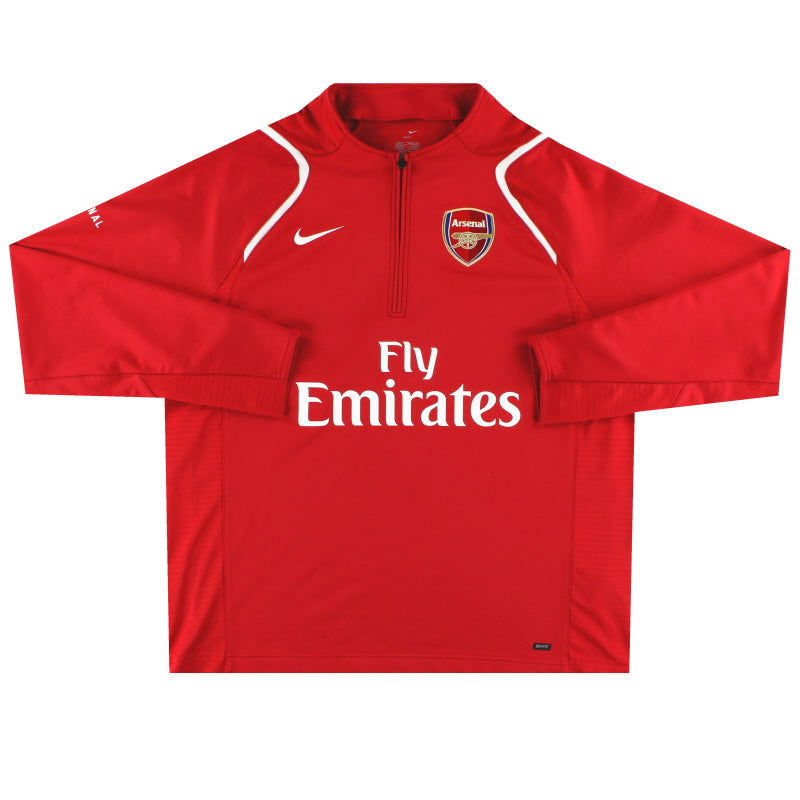 2009-10 Arsenal Nike 1/4 Zip Training Top XL Football Shirt