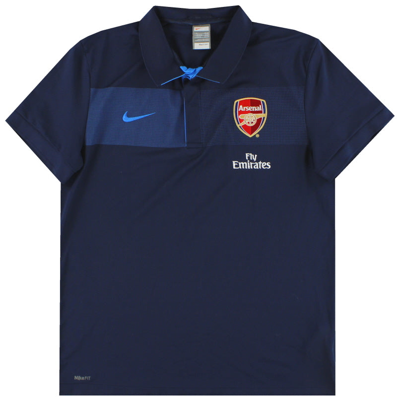 2009-10 Arsenal Nike Polo Shirt L Polo Shirt