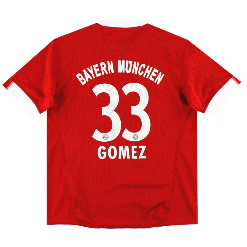 2009-10 Bayern Munich adidas Home Shirt Gomez #33 M.Boys Football Shirt