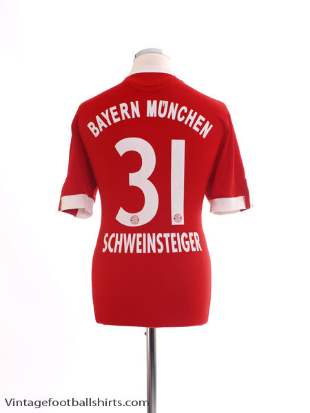 2009-10 Bayern Munich Home Shirt Schweinsteiger #31 M Football Shirt