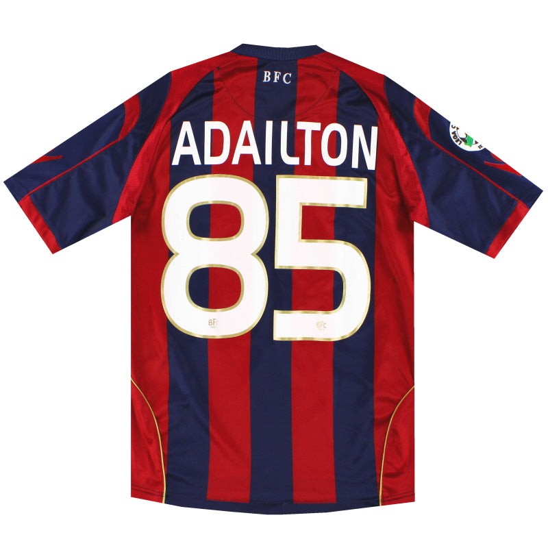 2009-10 Bologna Macron Centenary Home Shirt Adailton #85 S Football Shirt